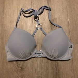 La Vie En Rose Light Gray Bikini Top